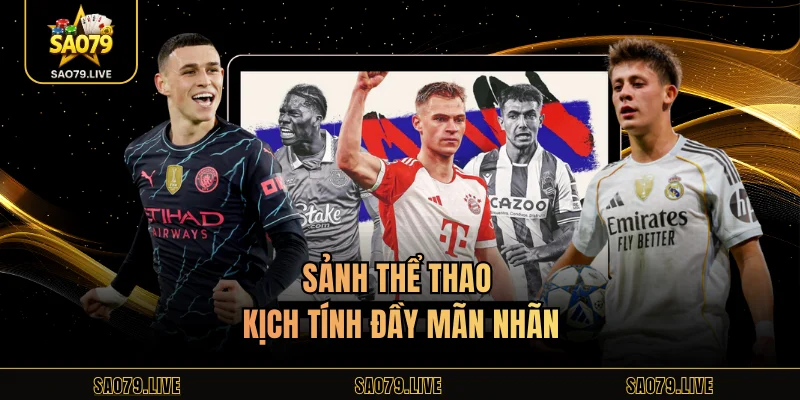 Sảnh thể thao kịch tính đầy mãn nhãn